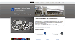 Desktop Screenshot of lem-beslagfabrik.dk