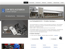 Tablet Screenshot of lem-beslagfabrik.dk